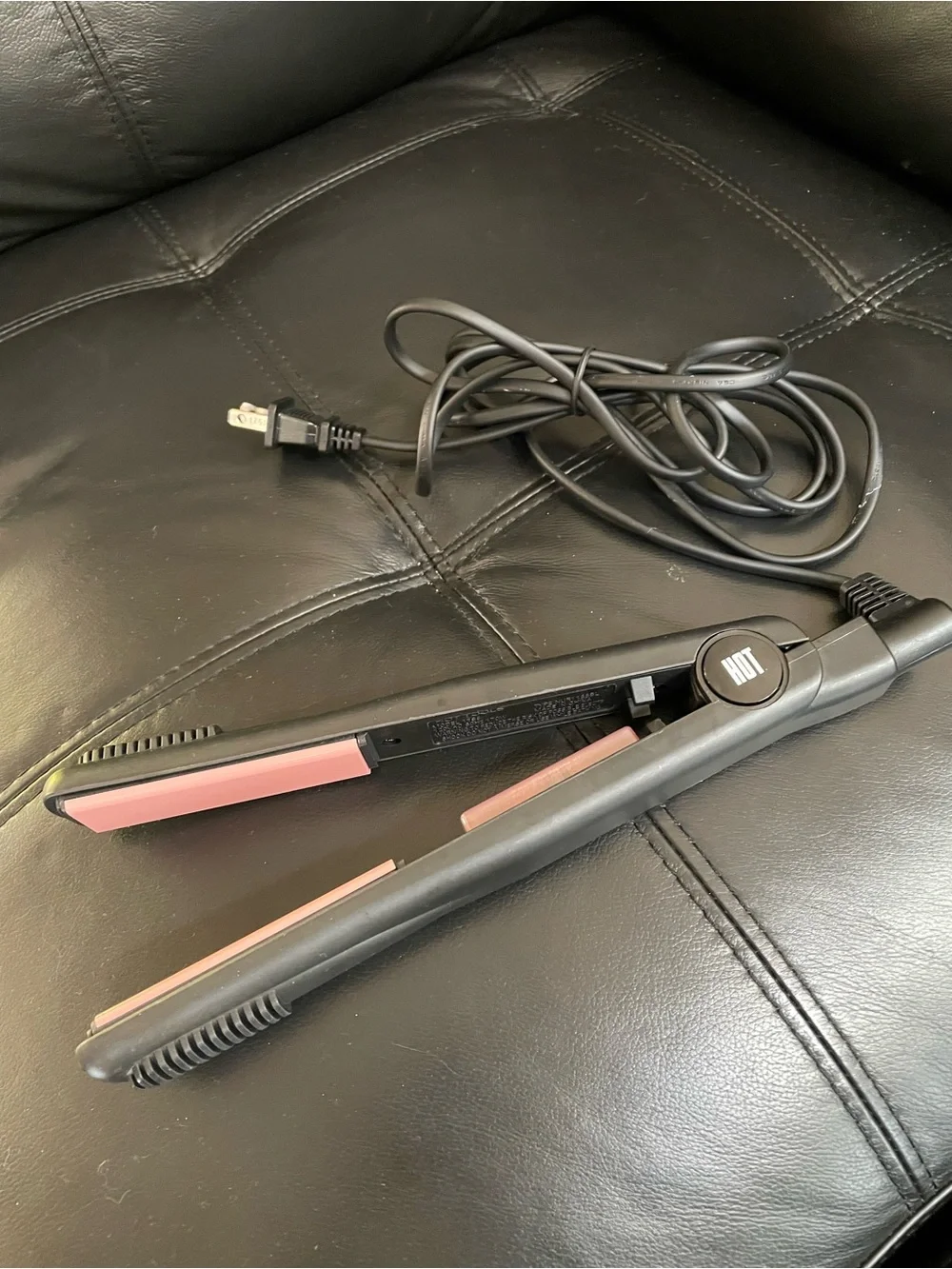 BabylissPRO HOT Pink Ceramic Flat Iron Hair Straightener - Women Hair Styling